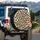 Creamy Beige Black Deep Brown Leopard Spots Fur - Adventure Vehicle Accessory Spare Tire Cover - 3