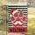 Paw Print Santa Hat Welcome Sign - Christmas Holiday Entryway Decor Garden Flag - 5