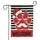Paw Print Santa Hat Welcome Sign - Christmas Holiday Entryway Decor Garden Flag - 3