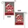 Paw Print Santa Hat Welcome Sign - Christmas Holiday Entryway Decor Garden Flag - 4