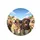 Diverse Dogs Labradors Rottweiler Clear Sky Wispy Clouds Foliage - Pet Lover Gift Spare Tire Cover - 4