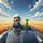 Confident Poodle Mantis Drivers Golden Wheat Field - Open Road Adventure Gift Spare Tire Cover - 6