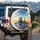 Confident Poodle Mantis Drivers Golden Wheat Field - Open Road Adventure Gift Spare Tire Cover - 3