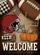 American Football Helmet Pumpkins Welcome - Autumn Harvest Season Decor Garden Flag - 6