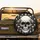 Gothic Human Skull Crossbones Stars Moon Black Night Sky - Dark Aesthetic Gift Spare Tire Cover - 2
