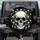 Gothic Human Skull Crossbones Stars Moon Black Night Sky - Dark Aesthetic Gift Spare Tire Cover - 1