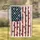 Rustic Distressed Paw Print American Flag - Patriotic Pet Lover Home Decor Gift Garden Flag - 1