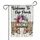 Rocking Chairs Porch Floral Welcome Sign - Rustic Home Decor Gift Garden Flag - 3