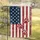 Distressed American Flag Paw Prints Independence Day Home Decor for Veterans Garden Flag - 5