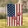 Distressed American Flag Paw Prints Independence Day Home Decor for Veterans Garden Flag - 1