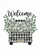 Vintage Black White Buffalo Check Pickup Truck Eucalyptus Welcome - Farmhouse Home Decor Gift Garden Flag - 6