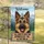 German Shepherd Welcome Sign Funny Dog Rule - Rustic Mountain Landscape Home Decor Gift Garden Flag - 5