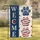 WELCOME Paw Prints Star Patriotic Home Decor Gift for Pet Lovers Garden Flag - 1