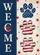 WELCOME Paw Prints Star Patriotic Home Decor Gift for Pet Lovers Garden Flag - 6