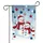 Snowmen Pink Hats Scarves Glitter Ornaments Christmas Holiday Garden Flag - 3