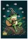 Green Frog Wizard Hat Guitar Water Lilies Pond Swamp Plants - Outdoor Patio Home Decor Gift Garden Flag - 6