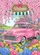 Vintage Pink Pickup Truck Spring Floral Welcome Sign - Farmhouse Decor Gift Garden Flag - 6