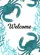 Deep Teal Crab Welcome Starfish Seaweed Scene - Coastal Beach House Decor Gift Garden Flag - 6