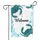 Deep Teal Crab Welcome Starfish Seaweed Scene - Coastal Beach House Decor Gift Garden Flag - 3