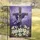 Welcome" Purple Ribbon Rugged Wooden Cross White Easter Lilies - Home Decor Gift Garden Flag - 5