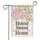 Paw Print Home Sweet Home Flowers Butterflies - Farmhouse Home Decor Gift Garden Flag - 3