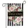 WELCOME Panel Pink Roses White Daisies Black White Stripes - Home Decor Gift Garden Flag - 3