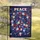 Peace Symbol Floral Rainbow Hearts Butterflies Cosmic Stars Home Decor Gift Garden Flag - 5