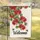 Geranium Bumblebee Flowers Welcome Script - Home Decor Everyday Gift Garden Flag - 5