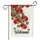 Geranium Bumblebee Flowers Welcome Script - Home Decor Everyday Gift Garden Flag - 3