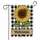 Welcome Sunflower Bee Buffalo Plaid Rustic Farmhouse Decor Garden Flag - 3