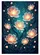 Glowing Translucent Cosmos Flowers Deep Teal Garden - Outdoor Home Decor Gift Garden Flag - 6