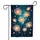 Glowing Translucent Cosmos Flowers Deep Teal Garden - Outdoor Home Decor Gift Garden Flag - 3
