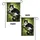 Lush Green Foliage Tuxedo Cat Emerald Eyes Tree Branch - Wildlife Lover Home Decor Gift Garden Flag - 4