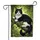 Lush Green Foliage Tuxedo Cat Emerald Eyes Tree Branch - Wildlife Lover Home Decor Gift Garden Flag - 3