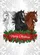 Arabian Friesian Thoroughbred Horses Winter Merry Christmas Garden Flag - 6