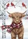 Baby Highland Calf Red Cardinals Snowy Winter Home Decor - Animal Lover Gift Garden Flag - 6