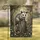 Possum on Wooden Fence Post, Fireflies & Lavender Flowers - Wildlife Lover Gift Garden Flag - 1