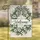 White Flower Botanical Wreath Welcome Banner Buffalo Check - Farmhouse Home Decor Garden Flag - 1