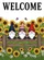Welcome Gnomes Sunflowers Butterflies Rustic Fence - Everyday Home Decor Gift Garden Flag - 6