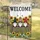 Welcome Gnomes Sunflowers Butterflies Rustic Fence - Everyday Home Decor Gift Garden Flag - 5