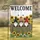 Welcome Gnomes Sunflowers Butterflies Rustic Fence - Everyday Home Decor Gift Garden Flag - 1