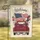 Vintage Pickup Truck American Flag Welcome - America's 250th Anniversary Independence Day Garden Flag - 1