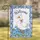 White Duck Pink Bow Welcome Blue Flowers - Spring Garden Housewarming Gift Garden Flag - 1