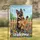 Patriotic German Shepherd Welcome Flowers - Dog Gift Garden Flag - 1