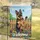 Patriotic German Shepherd Welcome Flowers - Dog Gift Garden Flag - 5