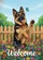 Patriotic German Shepherd Welcome Flowers - Dog Gift Garden Flag - 6