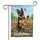 Patriotic German Shepherd Welcome Flowers - Dog Gift Garden Flag - 3