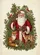 Vintage Santa Claus Red Fox Fawn Birds Holly Berries Christmas Holiday Home Decor Garden Flag - 6