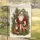 Vintage Santa Claus Red Fox Fawn Birds Holly Berries Christmas Holiday Home Decor Garden Flag - 5