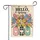 Hello Spring Floral Mason Jar Bouquet Butterflies - Everyday Home Decor Gift Garden Flag - 3